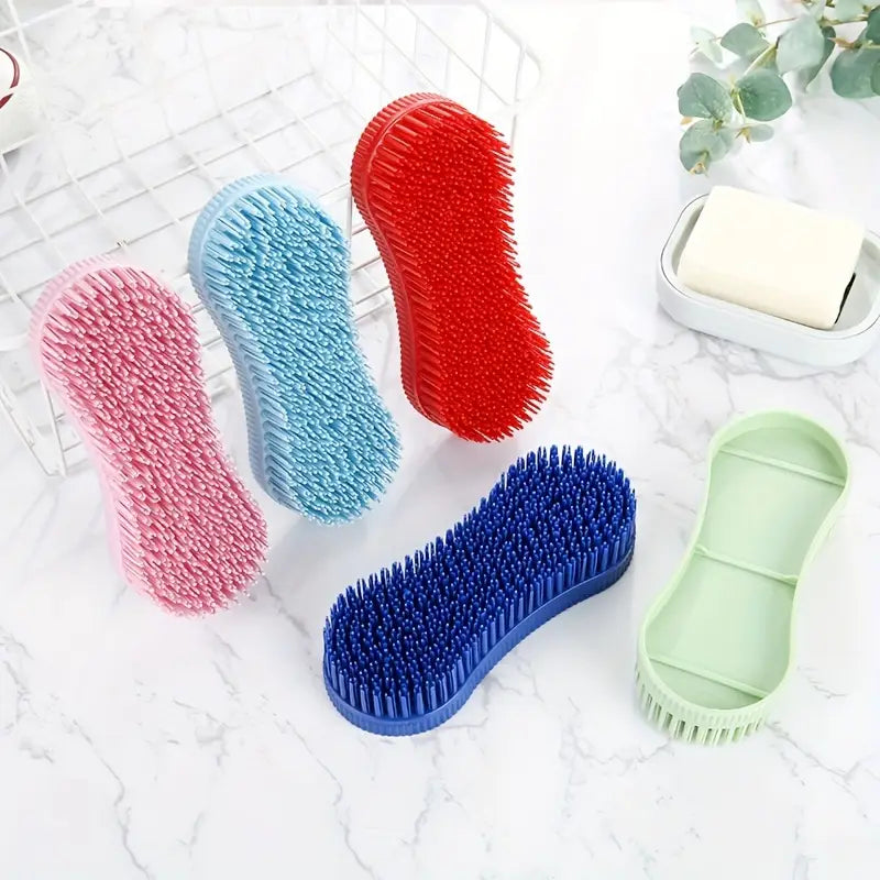 Brosse de Toilettage Douce pour Chevaux – Accessoire de Soin Multifonction en Silicone – Idéale pour Crinière et Pelage