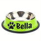 Gamelle personnalisée pour chien ou chat – Design antidérapant et inox durable