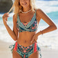 Tankini bohème à motifs fleuris et taille haute – Élégance chic pour l’été