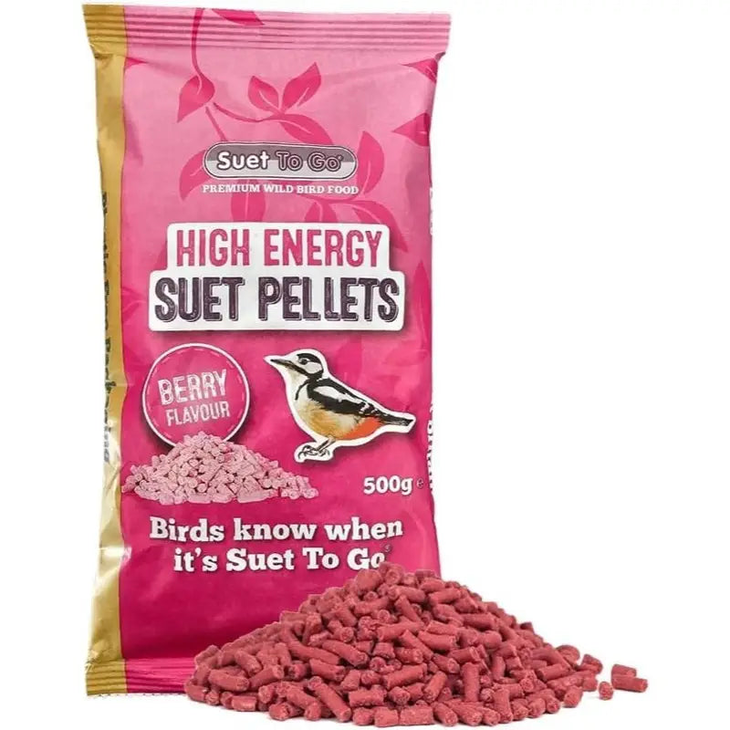 Granulés Énergétiques pour Oiseaux – Saveur Baies, 500g | Aliment Haute Énergie Suet To Go