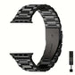 Bracelet Métal Acier Inoxydable pour Apple Watch – Élégant & Ajustable avec Outil Inclus (Argent, Noir ou Rose)