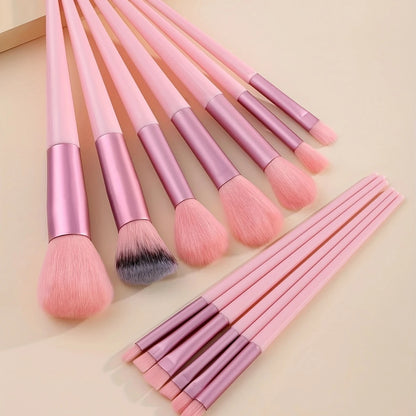 Lot de 13 Pinceaux Maquillage Professionnels, coloris Rose