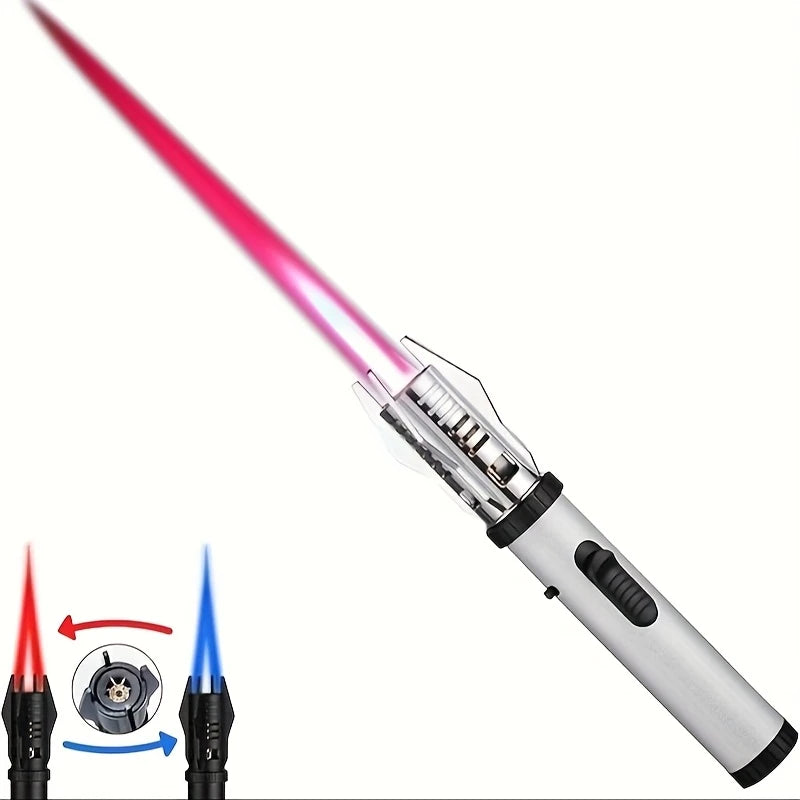 Lampe Torche Laser Haute Puissance – Éclairage LED Multifonction Rouge/Bleu pour Camping, Survie et Autodéfense