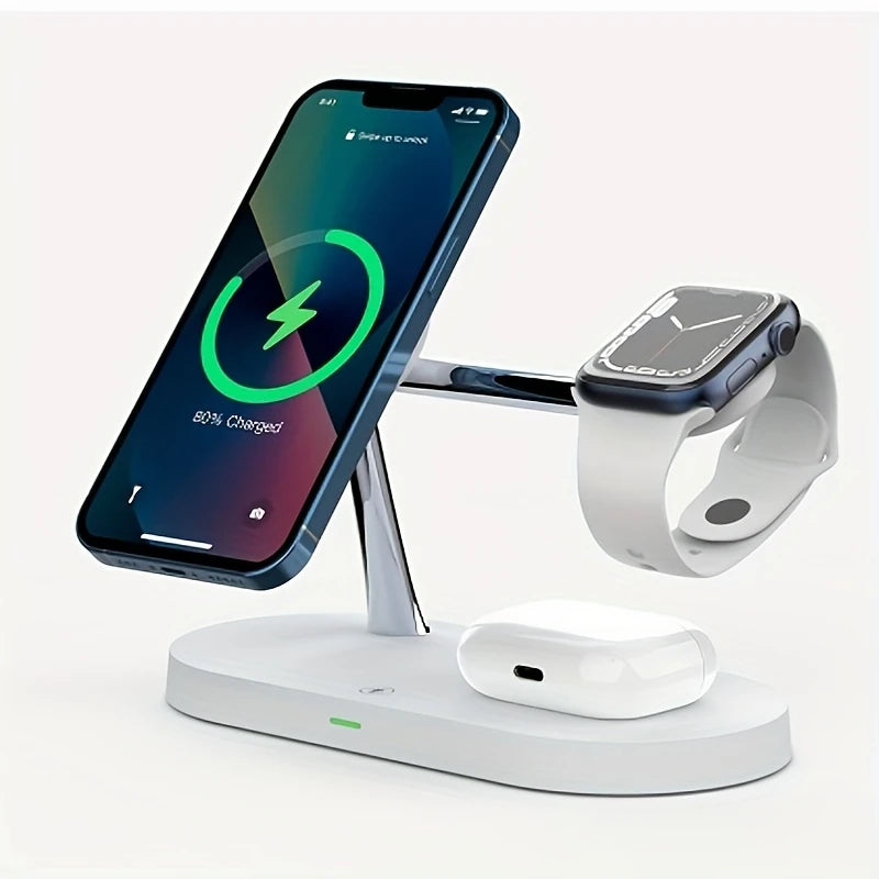 Station de Charge Sans Fil 3 en 1 – Chargeur Multifonction pour iPhone, Apple Watch et AirPods
