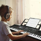 Clavier électronique 61 touches avec support – Piano numérique pour enfants et débutants