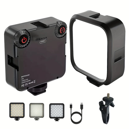 Éclairage LED Portable avec Trépied et Support – Lampe de Studio pour Smartphone, Appareil Photo et Vidéo