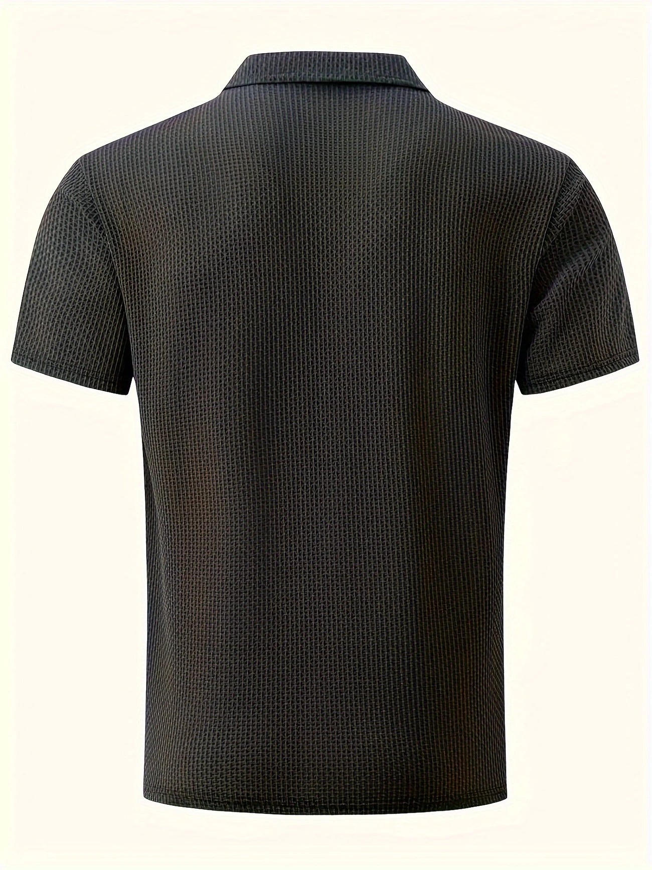Polo de Golf Homme Respirant – Tissu Texturé avec Col à Boutons
