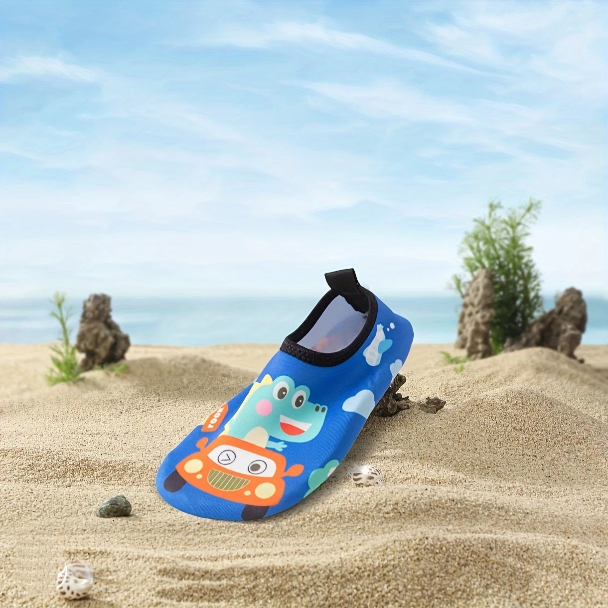 Chaussures Aquatiques Enfant Antidérapantes – Motif varié, Idéales pour Piscine, Plage ou Sport d’Extérieur