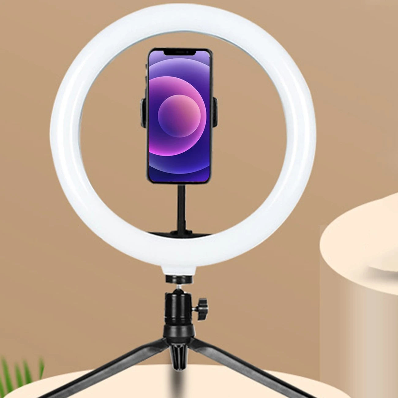 Anneau Lumineux avec Trépied et Support pour Smartphone – Éclairage Professionnel pour Photos et Vidéos