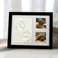 Cadre Empreinte Patte avec Photos – Souvenir Émotionnel pour Chien ou Chat Décédé