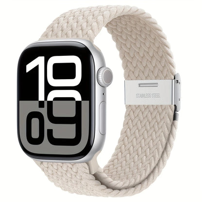 Bracelet Élastique Tressé pour Apple Watch – Ultra Confort au Poignet, Look Sport & Décontracté
