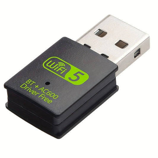 Clé Wi-Fi 5 USB AC600 – Adaptateur Réseau Sans Fil Double Bande 2.4 & 5GHz, Sans Driver