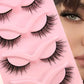 Faux Cils 3D Naturels – Lot de 5 Paires Réutilisables pour un Regard Intense et Glamour