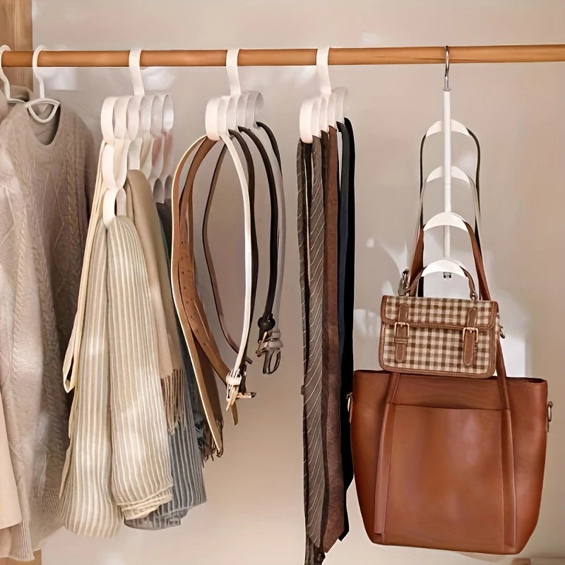 Cintre Vertical 5 Niveaux pour Sacs à Main – Rangement Compact et Antidérapant pour Penderie ou Dressing