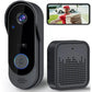 Sonnette Vidéo Wi-Fi 2.4G Rechargeable – Caméra Grand Angle 125°, Vision Nocturne, Audio Bidirectionnel, Carte Mémoire