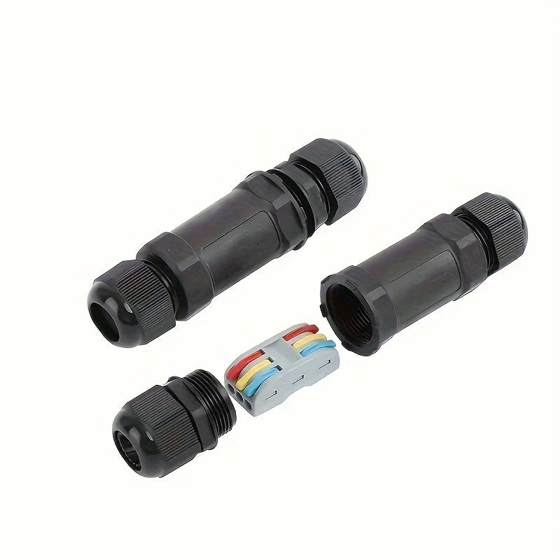 Connecteur Étanche IP68 pour Câble Électrique – Boîte de Jonction à Vis Rapide 3 Fils pour Extérieur, Jardin et LED