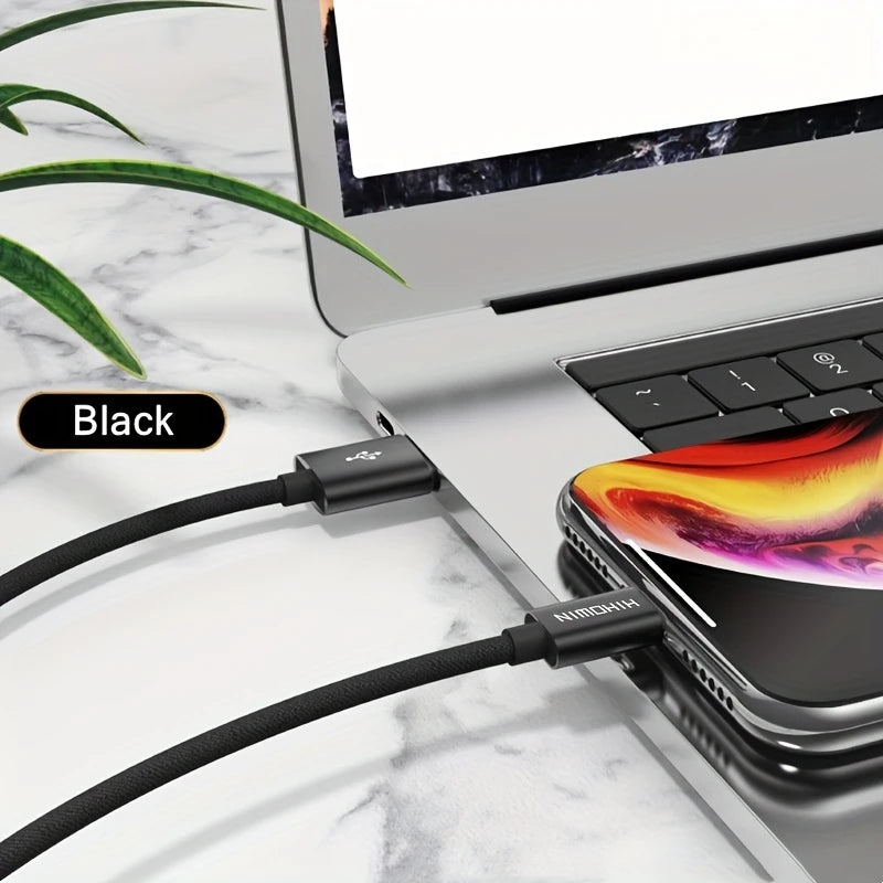 Câble de Charge USB en Nylon Tressé Premium – Durabilité Renforcée et Transfert Rapide de Données