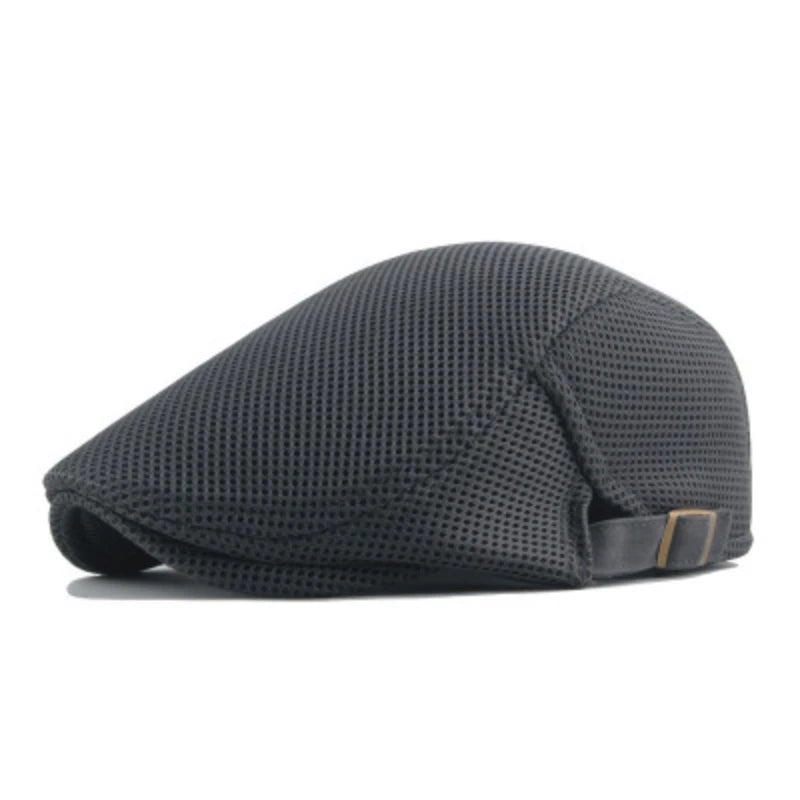 Casquette Plate Respirante pour Golf – Béret Homme Été Style Vintage Chic