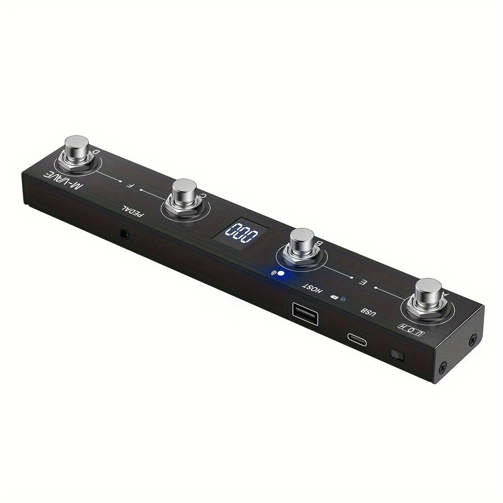 Contrôleur MIDI Bluetooth M-VAVE – Pédalier USB 6 Footswitch pour DAW, Looper & Effets