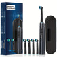 Brosse à Dents Électrique Rechargeable, coloris Noir