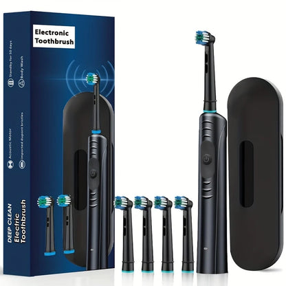 Brosse à Dents Électrique Rechargeable, coloris Noir