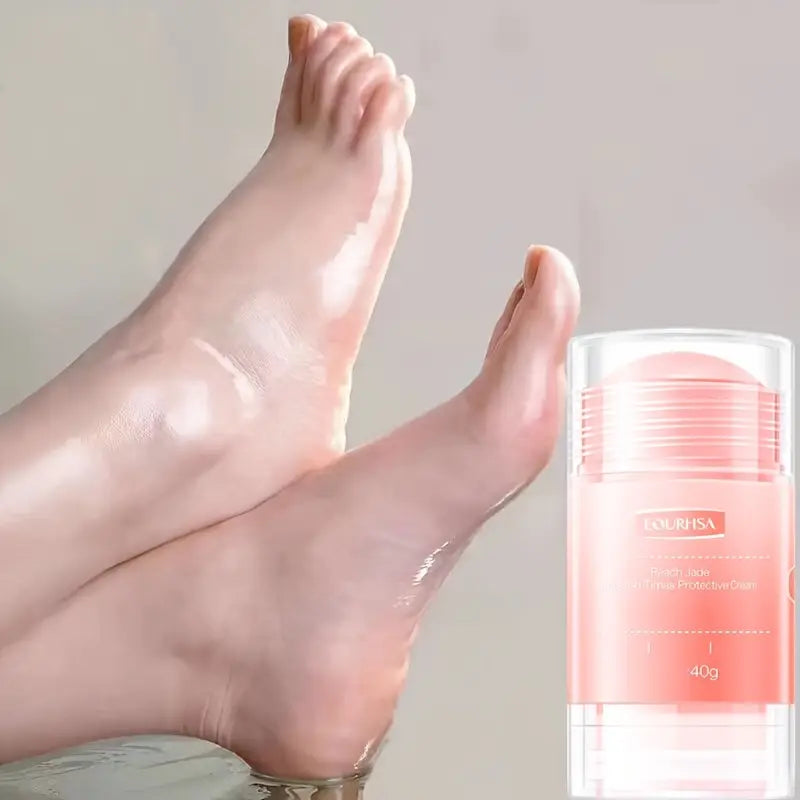 Stick Crème Hydratante Pieds 40g – Soin Réparateur Talons Secs & Crevassés, Effet Lissant & Nourrissant à la Pêche