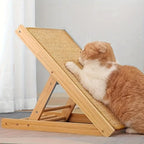 Griffoir Inclinable pour Chat avec Structure en Bois