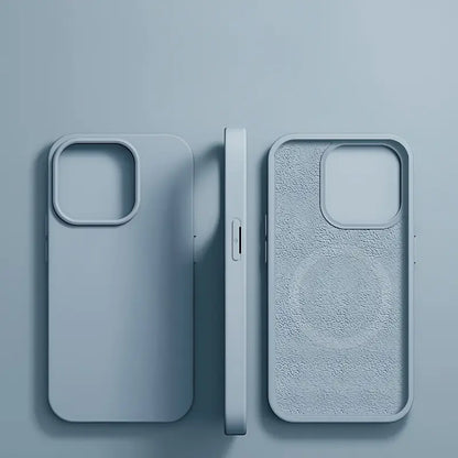 Coque silicone pour iPhone, coloris Bleu clair