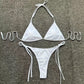 Bas de Bikini Ficelle Femme – Ultra Échancré, Taille Haute Sexy, Noué sur les Côtés