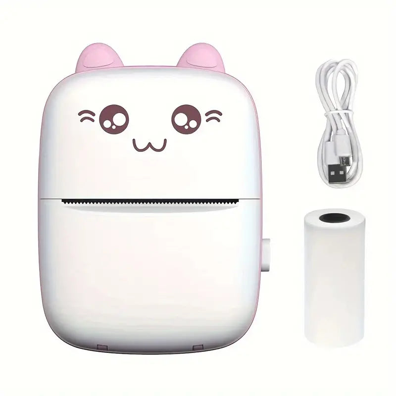 Imprimante thermique portable kawaii – Impression sans encre pour étiquettes et notes