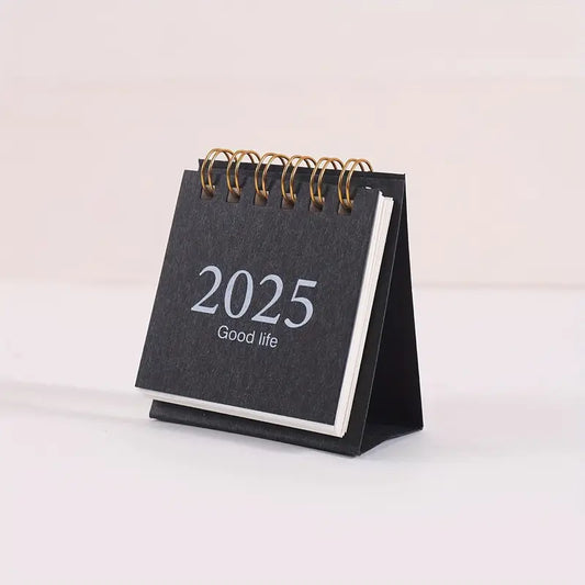 Calendrier de bureau 2025 à spirale – Design élégant, compact et pratique pour la planification quotidienne