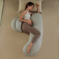 Coussin de Grossesse en Forme de C Ergonomique – Oreiller Maternité Confortable pour Dormir et Allaiter