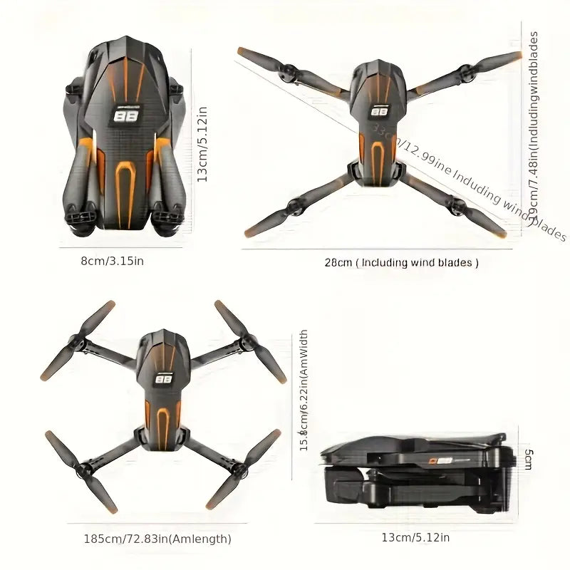 Drone Pliable avec Caméra HD et Télécommande – Vol Stable et Vidéo en Temps Réel