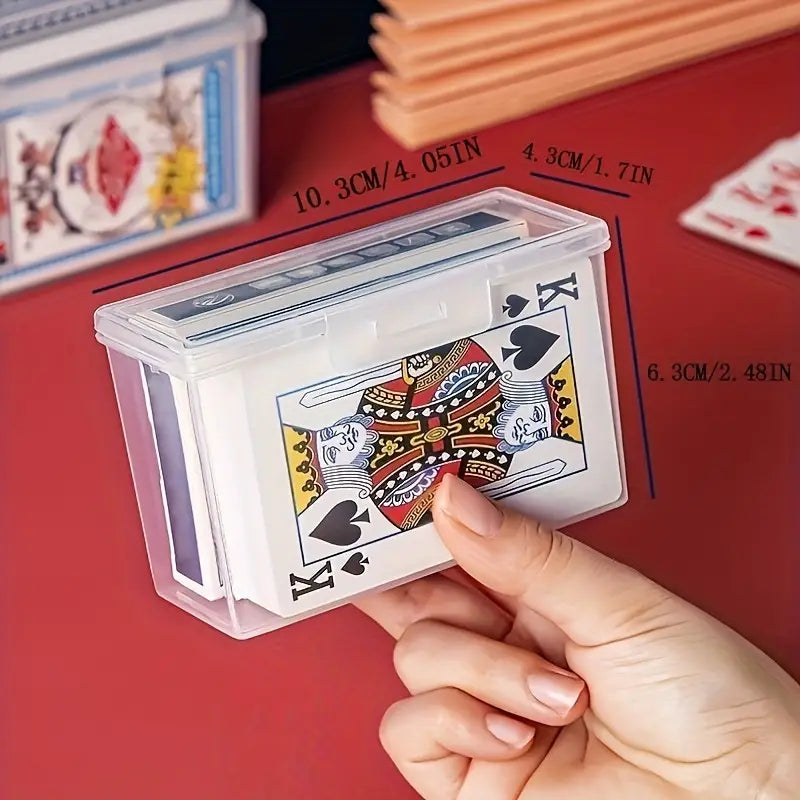 Boîte de rangement transparente pour cartes à jouer – Accessoire pratique et durable