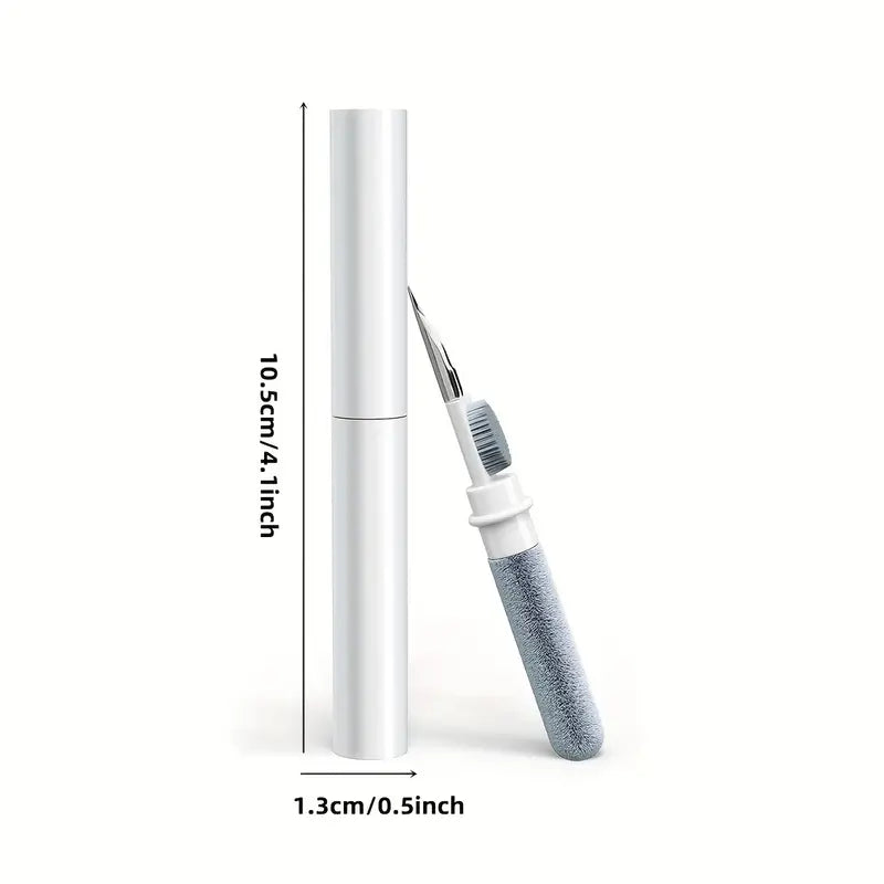Stylo de Nettoyage 3-en-1 pour Écouteurs et Boîtiers – Brosse, Pointe et Chiffon pour AirPods et Casques Sans Fil