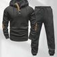 Ensemble Homme : Sweat à Capuche Jacquard Tricoté et Pantalon