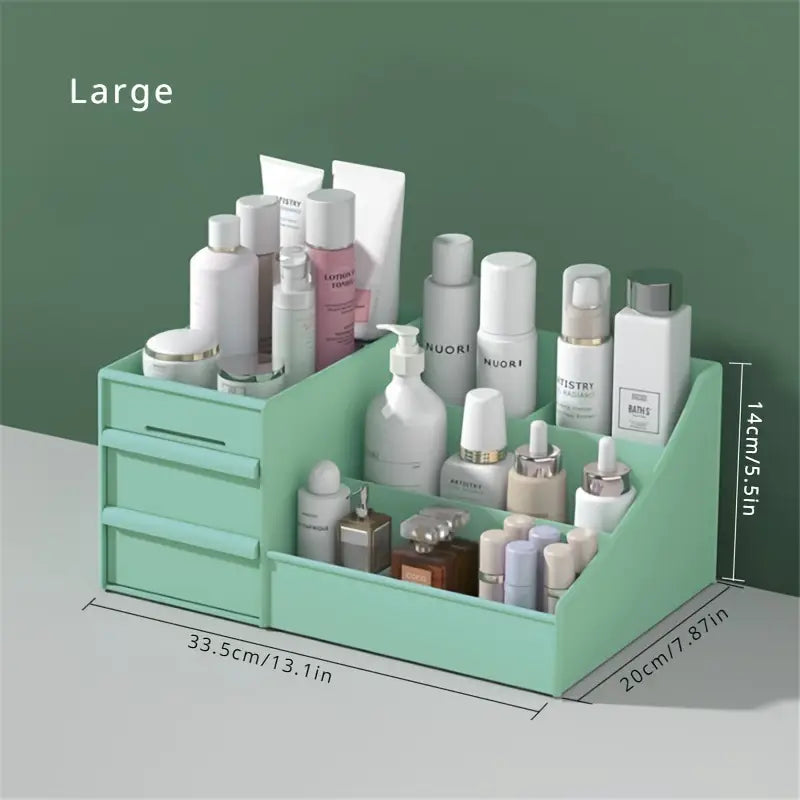 Organiseur de Maquillage avec Tiroirs – Boîte de Rangement Cosmétique pour Soins, Vernis et Accessoires Beauté