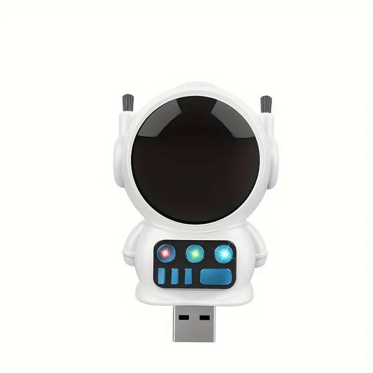 Mini humidificateur USB en forme d’astronaute – Purificateur d’air portable avec LED pour bureau ou voiture