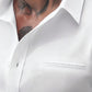 Chemise Homme Blanche Décontractée à Manches Courtes