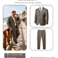 Costume 2 pièces uni pour homme grande taille