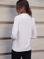 Blouse Femme Élégante Boutons Perle