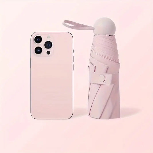 Parapluie compact pliable avec étui rigide  Design élégant et protection maximale