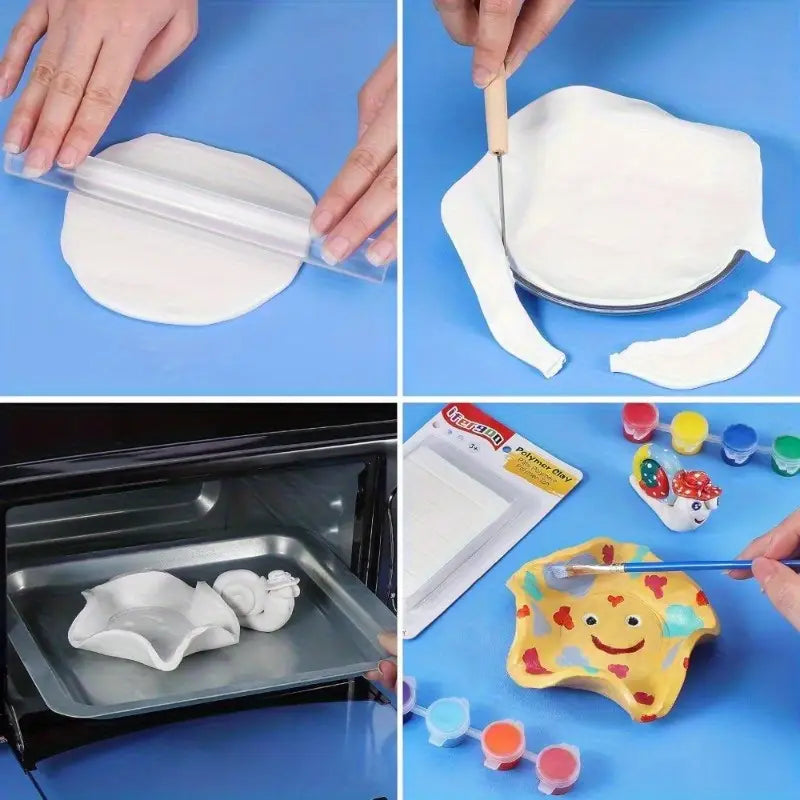 Argile Naturelle Auto-durcissante – Pâte à Modeler pour Poterie, Sculpture et Loisirs Créatifs | DIY et Artisanat