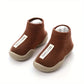 Chaussures bébé garçon montantes en tricot – Baskets souples antidérapantes confortables