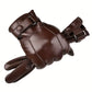 Gants homme en cuir élégants avec doublure chaude – Hiver, moto et tenue habillée