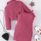 Haut bébé fille en tricot côtelé avec robe sans manches assortie – Tenue élégante automne/hiver