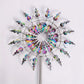 Sculpture de Jardin Éolienne Solaire Multicolore – Spinner Métallique Design avec Perles Lumineuses pour Décoration Extérieure