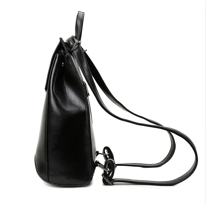 Sac à dos femme en cuir noir – Élégant, pratique et grande capacité pour le quotidien