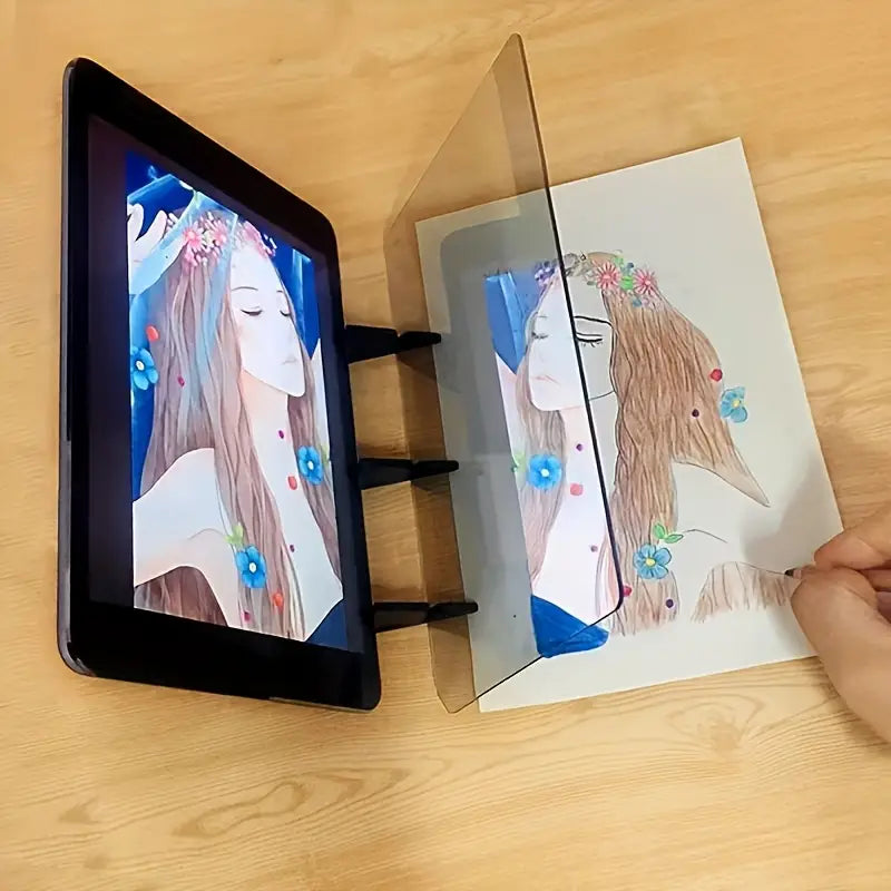 Tablette de Projection pour Dessin – Support de Croquis Transparent Compatible Smartphone
