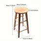 Tabouret Haut en Bois Massif – Chaise de Bar Ronde Disponible en 3 Hauteurs
